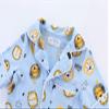 Mud Kingdom Summer Pajama Set for Big Boys Cute Homewear Cartoon Lions Blue Size 10-12 view 4