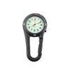 ZOVEDAIUG Clip On Carabiner Watch Backpack Clip Quartz Watches Fob Belt Waterproof Pocket Watch for Outdoor Sports (Black) view 1