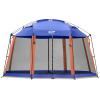 CAMPROS CP Screen House 13 x 13 Ft Screened Mesh Net Wall Canopy Tent Screen Shelter Gazebos for Patios Outdoor Camping Activities - Blue view 1