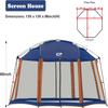 CAMPROS CP Screen House 13 x 13 Ft Screened Mesh Net Wall Canopy Tent Screen Shelter Gazebos for Patios Outdoor Camping Activities - Blue view 3