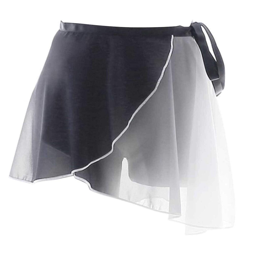 TSSOE Adult Chiffon Ballet Wrap Over Scarf Dance Skirt for Girls Women Gradient Color C One Size