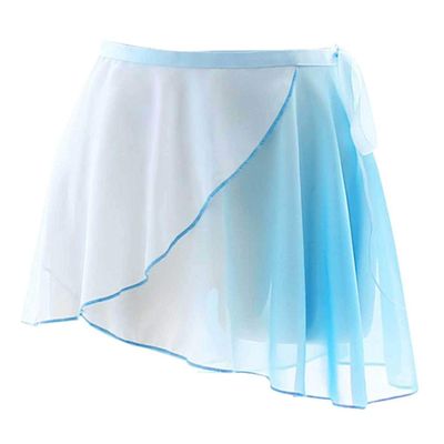 TSSOE Adult Chiffon Ballet Wrap Over Scarf Dance Skirt for Girls Women Gradient Color B One Size