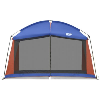 CAMPROS CP Screen House 12 x 10 Ft Screened Mesh Net Wall Canopy Tent Screen Shelter Gazebos for Patios Outdoor Camping Activities - Blue