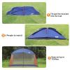 CAMPROS CP Screen House 12 x 10 Ft Screened Mesh Net Wall Canopy Tent Screen Shelter Gazebos for Patios Outdoor Camping Activities - Blue view 3