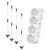 KINGTOP Golf Hole Cup Flagpole Set for Practice Putting Green, 6 Putting Cup Fit PGA | LPGA | USGA Regulations, 2-Section Flag Stick Design, 3 Feet, 4-Pack view 1