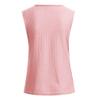 XUETON Womens Summer Sleeveless Vest Tops Fashion Sexy V Neck Knitted Tanks Tops Blouse Pink view 4