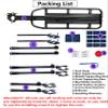 COMINGFIT Bike Carrier Rack, 400lbs Capacity Solid Bearings Universal Adjustable Bicycle Luggage Cargo Rack view 4