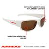 AIRHEAD Sport Round Sunglasses, White, Adult view 2