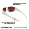 AIRHEAD Sport Round Sunglasses, White, Adult view 3