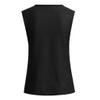 XUETON Womens Summer Sleeveless Vest Tops Fashion Sexy V Neck Knitted Tanks Tops Blouse Black view 4