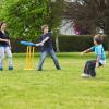 Cricket Bat Kids Plastic Cricket Bat and Ball Set Beach Cricket Stand Hand and Eye Coordination Cultivation Sports Game for Kids Children view 2