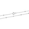 AeraVida 1mm Satellite Beaded Sterling Silver Cable Chain Necklace in 18 or 20 Inches | Minimalist Polished Stackable Necklace for Women | Everyday Sterling Silver Jewelry for Layering or Pendants (18 inches) view 1