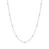 AeraVida 1mm Satellite Beaded Sterling Silver Cable Chain Necklace in 18 or 20 Inches | Minimalist Polished Stackable Necklace for Women | Everyday Sterling Silver Jewelry for Layering or Pendants (18 inches) view 3