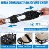 Ice Cleats Snow Walk Traction Cleats Crampon for Walking on Snow and Ice Upgrade 28 Studs Non-Slip Overshoe Rubber Anti Slip Crampons Slip-on Stretch Footwear view 3