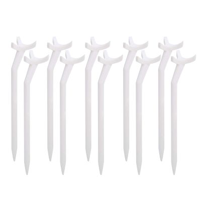 Golf Tees Set,10 Pcs 90mm Curved Golf Tees Lightweight Plastic Golfing Tees for Training Practicing