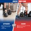 F2C 3-Piece Kettlebell Set with Storage Rack 5lb, 10lb, 15lb Weights HDPE Coated Concrete Kettlebells Core Training for Home Gym Exercise Fitness view 3