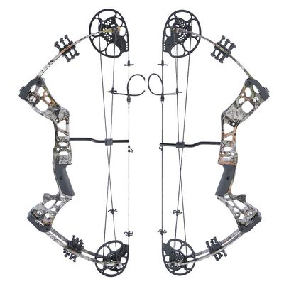 ZSHJGJR Archery Compound Bow and Arrow Set Beginners Youth Compound Bow Kit 15-45lbs Draw Weight 18"-29" Draw Length Adjustable for Hunting Target Practice Right Hand (Only Bow camo)