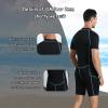 OMGear Wetsuit Men Women 2mm Neoprene Shorty UV Protection One Piece Short Sleeves Scuba Diving Suits Swimsuit for Scuba Diving Surf Snorkeling Swimming(Black&Aqua, Large) view 3