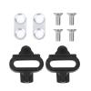 Cleats, Pedal Cleat Set with 1 Pair Cleats, 1 Pair Spacers and 4 Pcs Screw Bolts, Locking Plate Accessory for Indoor Cycling, Outdoor Road Cycling, view 1