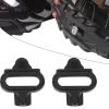Cleats, Pedal Cleat Set with 1 Pair Cleats, 1 Pair Spacers and 4 Pcs Screw Bolts, Locking Plate Accessory for Indoor Cycling, Outdoor Road Cycling, view 3