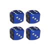 4Pcs Dice Shape Car Motorcycle Wheel Tyre Air Valve Stem Anti-dust Cover Caps,Perfect Bike Accessories Blue view 1
