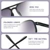 FONHCOO Kids Polarized Sunglasses for Girls Boys Aviator Toddler Sunglasses with Flexible Frame, UV400 Protection, Age 5-10 (Black) view 4