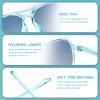 FONHCOO Kids Polarized Sunglasses for Girls Boys Aviator Toddler Sunglasses with Flexible Frame, UV400 Protection, Age 5-10 (Blue) view 4