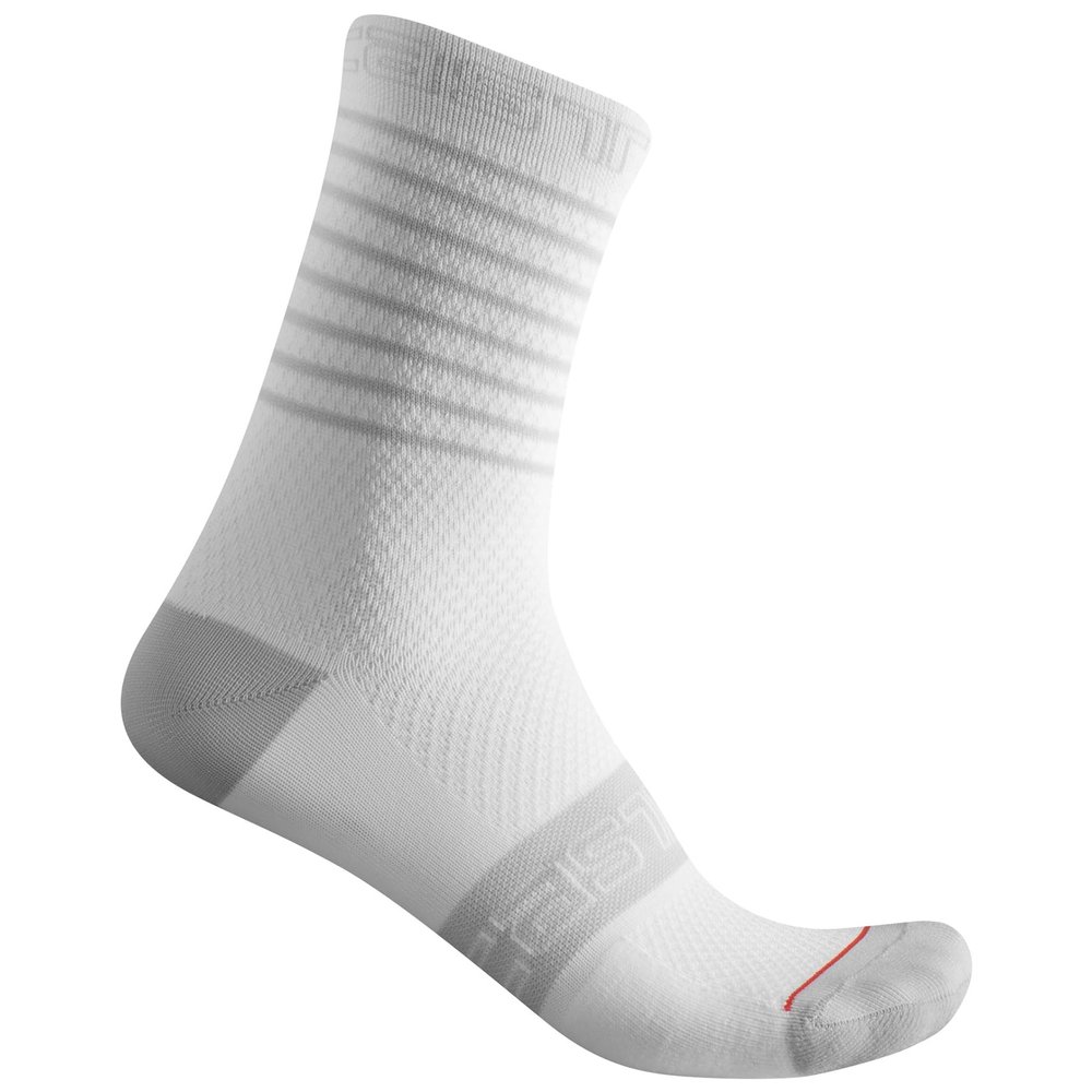 CASTELLI Superleggera 12 Sock - Women's White, L/Xl