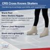 CRS Cross Thermal Ice Skate Boot Covers. Insulated Warm Neoprene Thermal Covers for Ice Skating, Roller, Hockey and Figure Skates. (White, X-Large) view 3