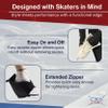 CRS Cross Thermal Ice Skate Boot Covers. Insulated Warm Neoprene Thermal Covers for Ice Skating, Roller, Hockey and Figure Skates. (White, X-Large) view 4