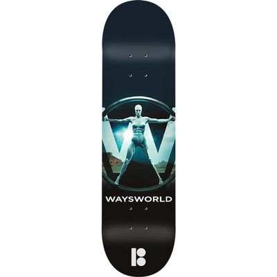 Universo Brands Plan B Way Waysworld Deck - 8.25" - Assembled AS Complete Skateboard