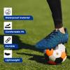 Vizari Kids Soccer Cleats for Boys Girls | Youth Firm Ground FG Athletic Outdoor Football Shoes for Toddlers, Little/Big Kid Blue/Black view 2