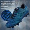Vizari Kids Soccer Cleats for Boys Girls | Youth Firm Ground FG Athletic Outdoor Football Shoes for Toddlers, Little/Big Kid Blue/Black view 3