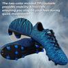 Vizari Kids Soccer Cleats for Boys Girls | Youth Firm Ground FG Athletic Outdoor Football Shoes for Toddlers, Little/Big Kid Blue/Black view 4