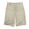 Class of 2030 Boys Woven Bermuda Shorts Basic Flat-Front Short with Adjustable Waist (Khaki, 14) view 1