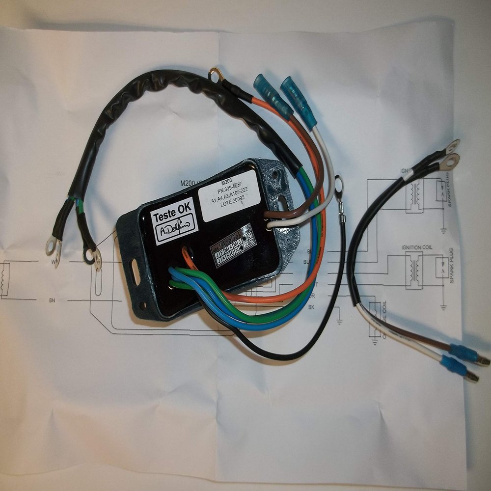 Arieltek Outboard Switch Box CDI Power Pack Ignition Unit for Mercury Marine Two Cylinder Outboards 4 to 20 HP 1974-1986