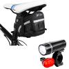 BV Large Bike Saddle Bag and Bike Light Set view 1