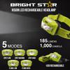 Bright Star Vision Rechargeable LED Headlamp  Intrinsically Safe, 185 Lumens, 100-Hour Runtime, IPX4 Water-Resistant, Multi-Mode Lighting, Fast USB Charging, Durable Safety Headlamp view 3