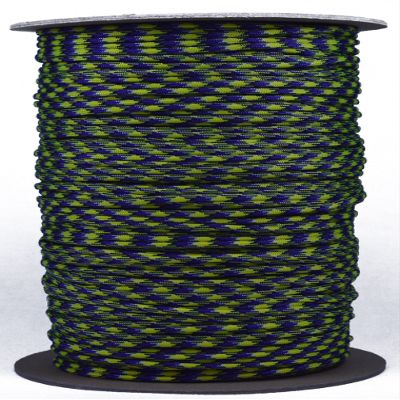 BORED? PARACORD! 350+ Colors Paracord - 1, 10, 25, 50, 100, 250, 1000 Foot Feet Options - Hanks Spools of Type III, 4mm Diameter, 7 Strand Parachute Cord - Barneys Neon Nightmare 1000 Feet