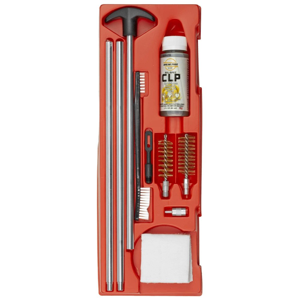 KleenBore 12 Gauge 20 Gauge Shotgun Cleaning Kit Gun Cleaning Kit with Aluminum Rod, Brushes, CLP & Patches, Dual Gauge Kit