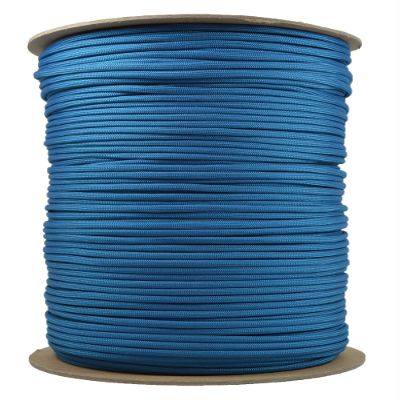 BORED? PARACORD! 350+ Colors Paracord - 1, 10, 25, 50, 100, 250, 1000 Foot Feet Options - Hanks Spools of Type III, 4mm Diameter, 7 Strand Parachute Cord - Caribbean 1000 Feet