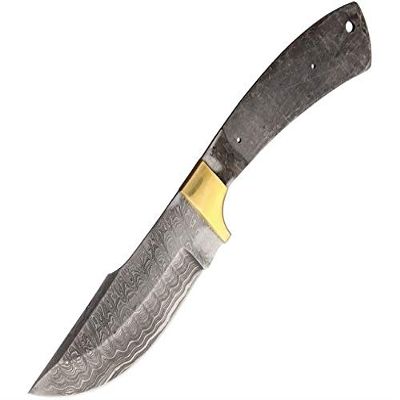 Knifemaking BL612D Skinner Blade Damascus Steel Clip Point Fixed Knife