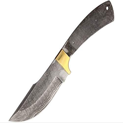 Knifemaking BL612D Skinner Blade Damascus Steel Clip Point Fixed Knife