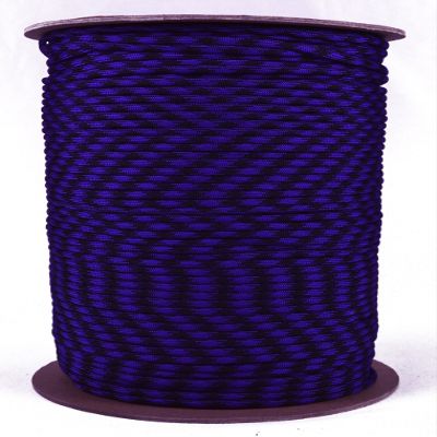 BORED? PARACORD! 350+ Colors Paracord - 1, 10, 25, 50, 100, 250, 1000 Foot Feet Options - Hanks Spools of Type III, 4mm Diameter, 7 Strand Parachute Cord - BlackBerry 1000 Feet