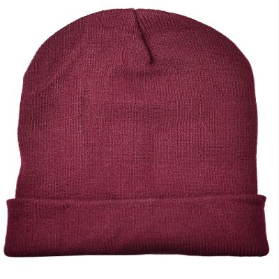 Cap911 Unisex Plain 12 inch Long Beanie - Many Colors (One Size, Maroon)