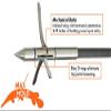 Fin-Finder Raider Pro Bowfishing Arrow with Kraken 3 Barb Point view 2