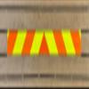 Oralite Lime & Orange Reflective Chevron Panel (Multiple Sizes) Pre-Fab Rear Safety Decal Collision Orafol V98 Reflective Tape view 4