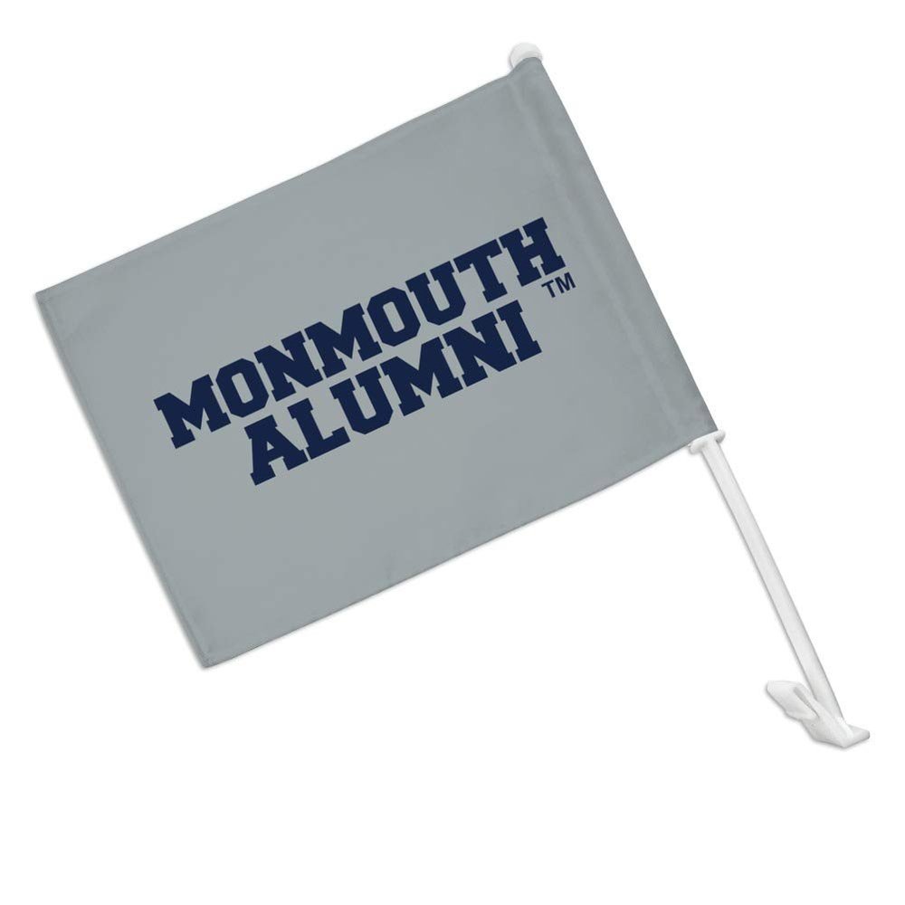 GRAPHICS & MORE Monmouth University Official Hawks Alumn Car Truck Flag with Window Clip On Pole Holder