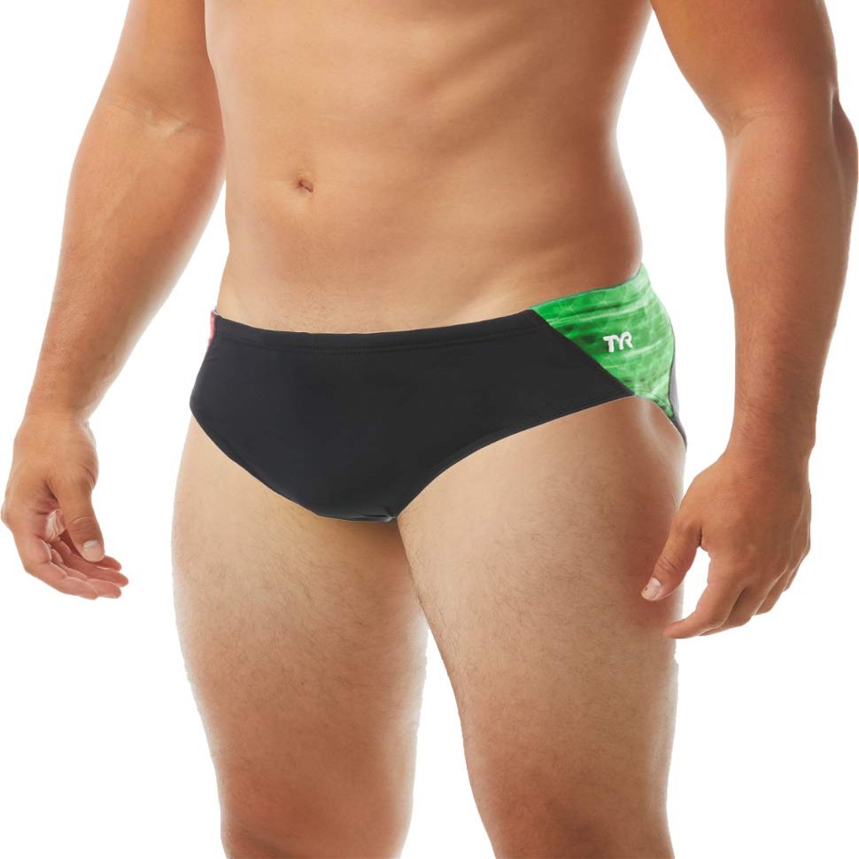 TYR Men's Castaway Racer Green 36