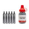 CO2 12g Tanks 5 Pack and 1500ct Steel BBS Bundle Compatible with Sig Sauer P365 BB Gun Air Pistol view 1